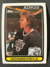 Mike KRUSHELNYSKI 1990-91 Topps Hockey #167 Los Angeles Kings