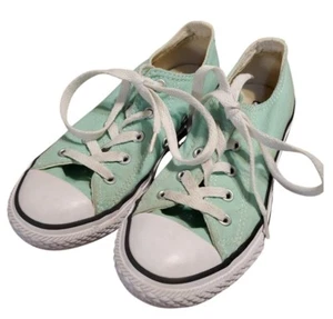Zapatillas deportivas unisex Chuck Taylor All Star Converse verde azulado talla 1 para niños - Imagen 1 de 6