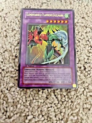 Elemental HERO Flame Wingman TLM-DE035 Ultra Rare 1st Edition GERMAN - Image 1 of 3