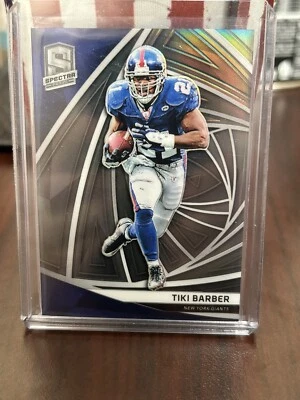 2019 PANINI PRIZM SPECTRA FOOTBALL TIKI BARBER New York GIANTS 74/99 NO 130 - Image 1 of 2