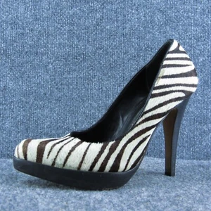 Steven by Steve Madden Damenschuhe mit Plateauabsatz weiß Fell Größe 7 Medium - Bild 1 von 10
