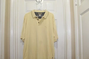 Original Island Sport Men's Polo Shirt Large Short Sleeves Yellow collar nice - Picture 1 of 4