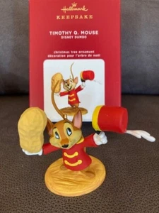 Ornamento Hallmark Disney Dumbo Timothy Q Mouse - Foto 1 di 2