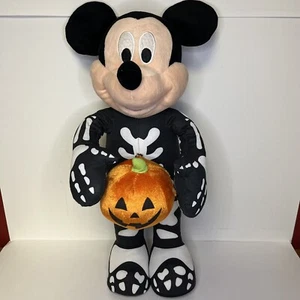 Disney Mickey Mouse 23” Skeleton Standing Halloween Porch Greeter Pumpkin EUC - Picture 1 of 12