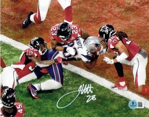James White New England Patriots Autographed Signed 8x10 Photo Beckett - Picture 1 of 1