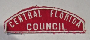 Central Florida Council Boy Scouts of America Red & White Council Shoulder Patch - Picture 1 of 1