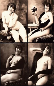 4 RIPRODUZIONI FOTOGRAFICHE NUDI ARTISTICI ANNI '20-'30 MISURA CARTOLINA 001 - Imagen 1 de 1