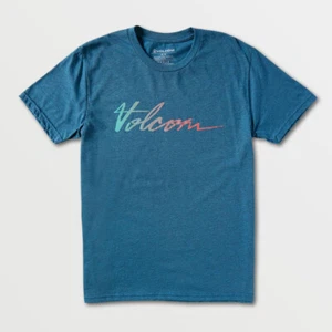 Volcom Fast Script Skateboard SS T-Shirt Tee Blau NEU Neu mit Etikett Streetwear Schnee Surf - Bild 1 von 2