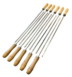 BBQ Rotisserie Stainless Steel Kebab Skewers for Cypriot Barbecues - Picture 1 of 6