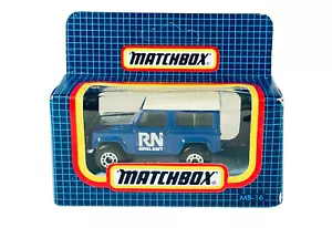 MB16 Matchbox Land Rover 90 Royal Navy - Sealed 1987 Blue Window Box Die Cast - Picture 1 of 6