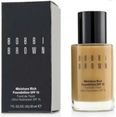 Base rica en humedad Bobbi Brown FPS 15 (Seleccionar color) 1 oz tamaño completo nueva en caja Foto 1 de 2