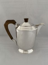 LARGE Solid Silver COFFEE POT 1963 Birmingham W SUCKLING ART DECO STYLE