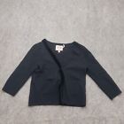 Juicy Couture Sweater Womens Medium Black Cardigan Wool Cashmere Button Ladies