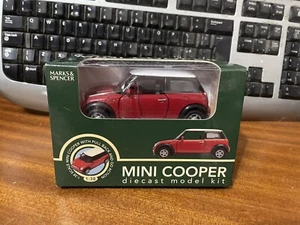 Marks And Spencer Promotional (Welly) 1/38 Scale Mini Cooper Model Kit - Boxed - Picture 1 of 11