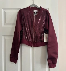 Girls Purple Sequence Jacket New with Tags Size XL (16) - Picture 1 of 4