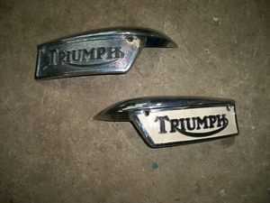 Triumph Gas Tank Emblems 82-9700 82-9701 500cc 650cc T100 T120 TR6 26 - Picture 1 of 3