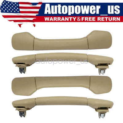 New For LEXUS ES350 ES240 RX350 4Pcs Roof Pull Grab Handle Beige 74610-53030 - Image 1 of 4