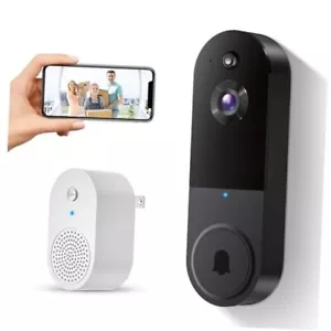 Wireless 1080p Video Doorbell Camera, AI Human Detection, Live View, 2-Way - Picture 1 of 7