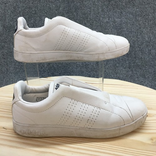 Adidas Scarpe Donna 8.5 Valclean Adpt Sneakers Slip On DB0124 Pelle Bianco