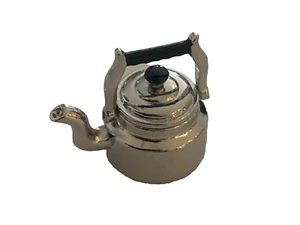 Casa de muñecas miniatura escala 1/12 hervidor de agua plateado con tapa extraíble SK075 - Imagen 1 de 2