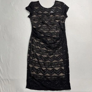 My Bump Women’s Lace Maternity Dress For Baby Shower Party Black Size Medium New - Picture 1 of 12