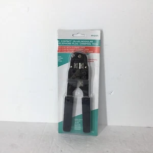 RJ45 Cat5 Cat6 Cat5e Cable Crimping Tool w/ Cut, Crimp, and Strip Capabilities - Picture 1 of 5