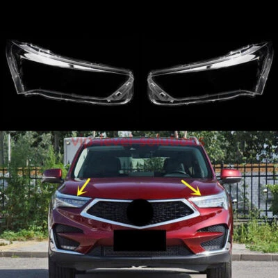 Par de cubiertas transparentes para lentes de faros + pegamento sellador para Acura RDX 2019-2023 Foto 1 de 4