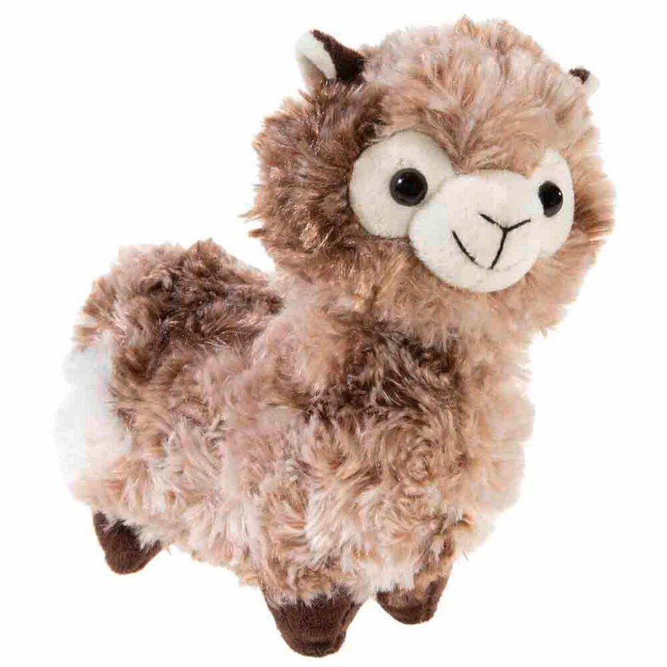 Heunec Lama debout bicolore marron foncé Doudou peluche 18cm - Photo 1/1