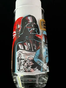 Vintage 1980 Star Wars L'impero colpisce ancora LucasFilm Burger King Glass Vader - Foto 1 di 14