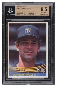 Don Mattingly 1984 Donruss Rookie BGS 9.5 Gem Mint - Picture 1 of 6