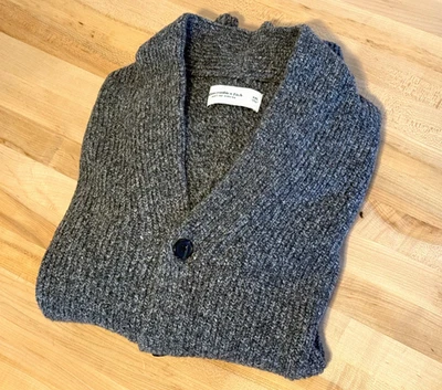 Nuevo XXL Abercrombie & Fitch Para hombres Cárdigan Suéter Grueso Tejido Preppy BONITO $118 Foto 1 de 4