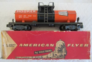 AMERICAN FLYER S 24324 HOOKER CHEMICAL CAR,  1959 ORIG. BOX-VERY NICE! $12 SHIP! - Picture 1 of 7