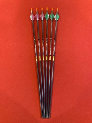 6  Beman ICS Patriot Hunter 500 carbon arrows - NEW - read description - Image 1 of 4
