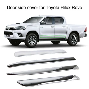 For Toyota Hilux Revo 2015-2022 Chrome Door Side Cover Trim Molding Exterior - Picture 1 of 8