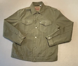 Levi’s Strauss & Co Trucker Giacca Denim Verde Oliva Uomo X GRANDE - Foto 1 di 11