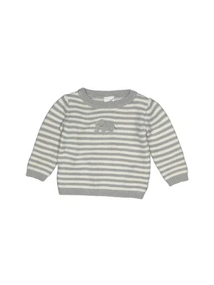 Серебряный пуловер свитер для новорожденных девочек Just One You Made by Carter's - Изображение 1 из 2