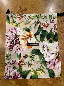 Dolce & Gabbana Blumen Schuhe Reise Kosmetik Staubbeutel 12,5"x 10,5" - Bild 1 von 4