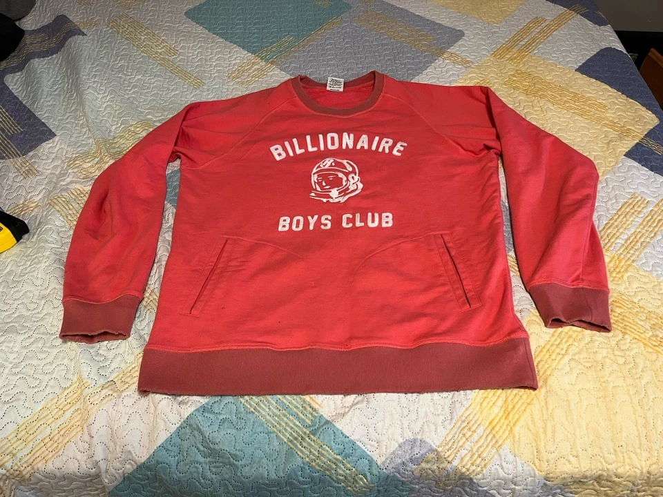 Suéter Suéter Sudadera Rosa Talla XL Sin Capucha Billionaire Boys Club Foto 1 de 4