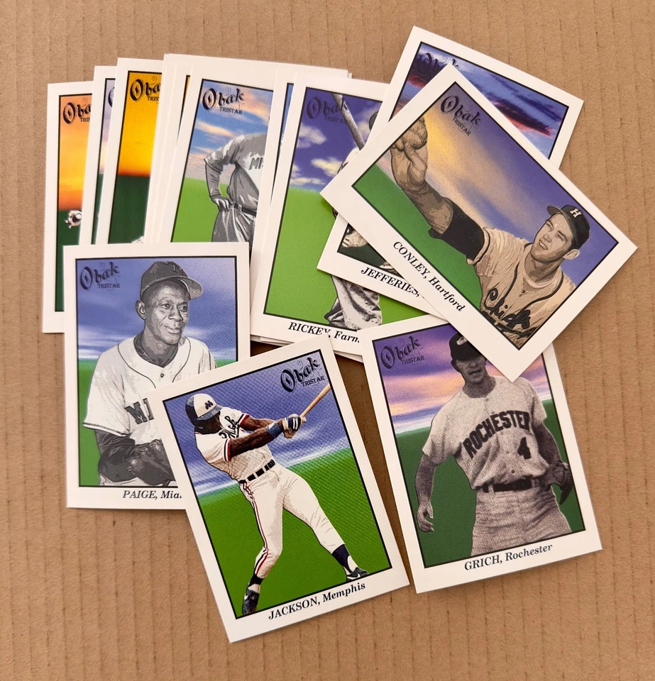 2009 Tristar OBak lot of 18 Bo Jackson, Satchel, Rickey, Baugh, Conley, Key NMMT - Image 1 of 4