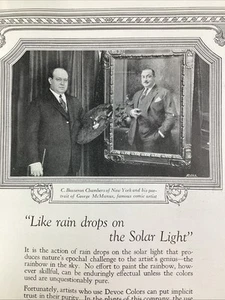 Art Supplies Print Ad 1925 Original Rare Antique NYC Devoe Chambers McManus - Picture 1 of 8