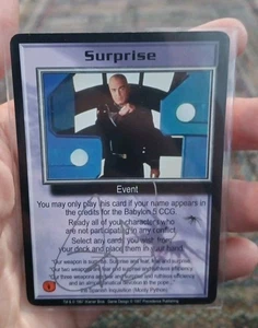 Babylon 5 CCG Premier Autograph Promo Card Surprise RARE Signed By Jerry Doyle - Picture 1 of 4