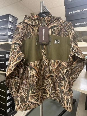 Nuevo con etiquetas Pullover con Capucha Impermeable con Bandas Gear 1/4 Cremallera 2XL Hojas de Roble Mossy Foto 1 de 3