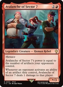 Avalanche of Sector 7 0053 MTG Commander FINAL FANTASY Rare NP - Picture 1 of 1