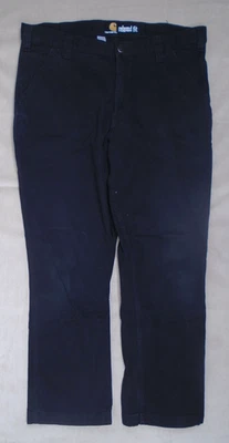 Pantalones Carhartt para hombre 36x30 negros relajados ropa de trabajo lona resistente 102291-001 Foto 1 de 4