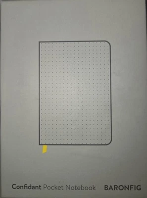 Baronfig Confidant Pocket Notebook  Dot Grid Gray Hardcover With Subskribe Logo  - Image 1 of 4