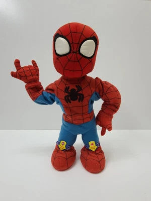 Itsy Bitsy 蜘蛛侠 唱歌 会说话的娃娃 2006 年 Habsro 漫威 毛绒娃娃 已测试 — 第 1/4 张图片