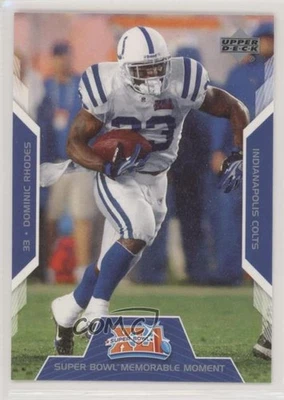 2007 Upper Deck Indianapolis Colts Super Bowl XLI Dominic Rhodes #MM4 - Image 1 of 2