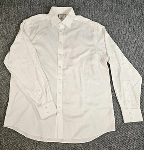 Charles Tyrwhitt Men’s Dress Shirt White Button Down Cotton 17/37 Classic Fit - Picture 1 of 8