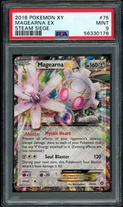 2016 Pokemon XY Steam Siege Magearna EX #75 PSA 9 MINT - Picture 1 of 2