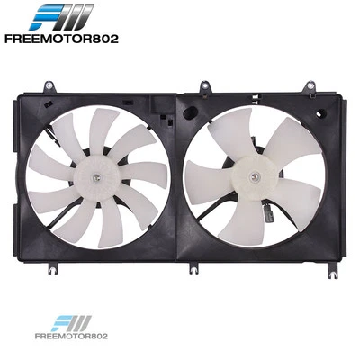 Fits 04-12 Mitsubishi Galant 2.4L Dual Engine A/C Condenser Radiator Cooling Fan Foto 1 de 4